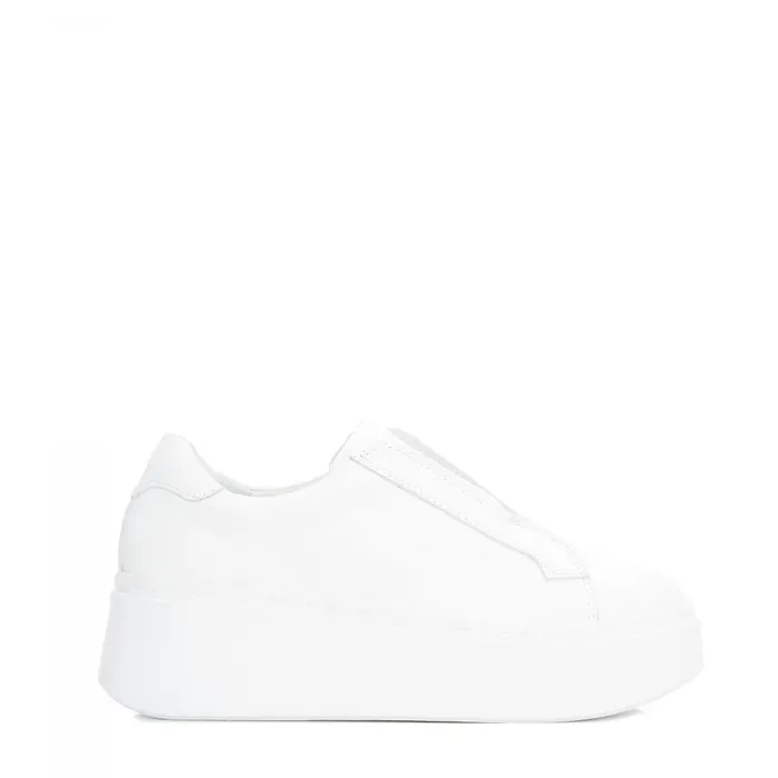 Women Moda In Pelle SlipOn Trainers Bsoleful B Axell White Leather