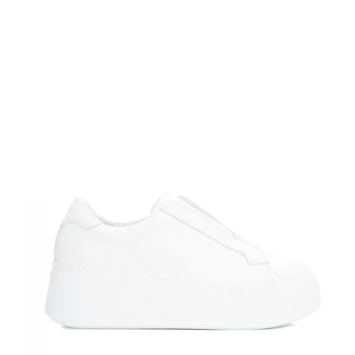 Women Moda In Pelle SlipOn Trainers Bsoleful B Axell White Leather
