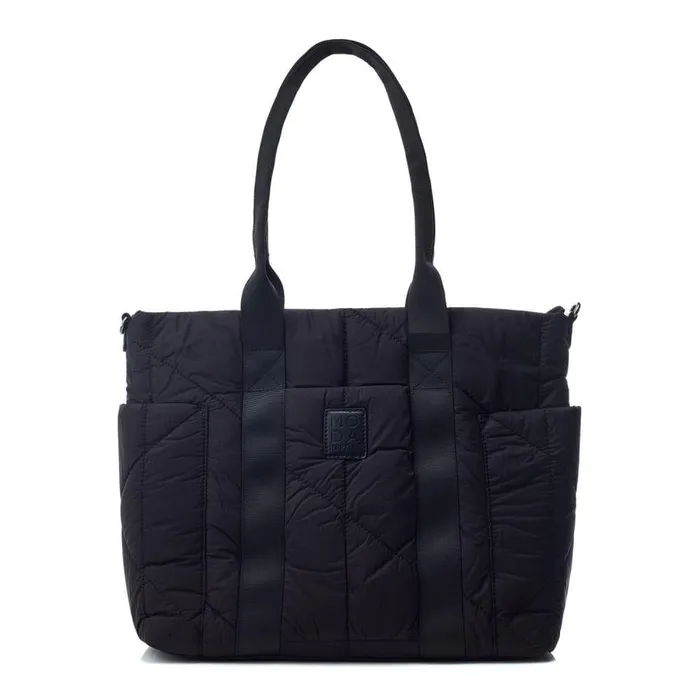 Women Moda In Pelle Tote Bags Alexia Bag Black Nylon