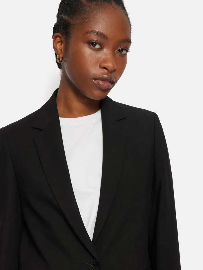 Women Modern Crepe Brook Blazer Black Jigsaw Suits and Tailoring