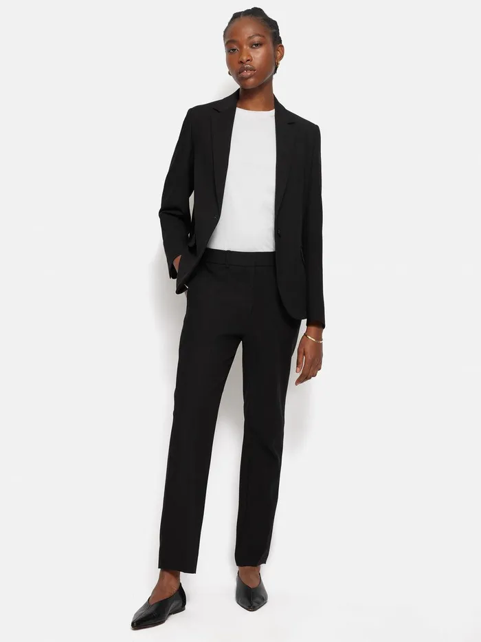 Women Modern Crepe Brook Blazer Black Jigsaw Suits and Tailoring