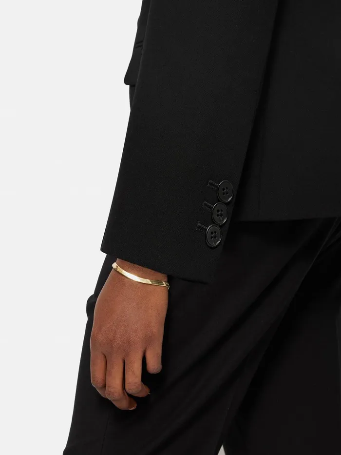 Women Modern Crepe Brook Blazer Black Jigsaw Suits and Tailoring