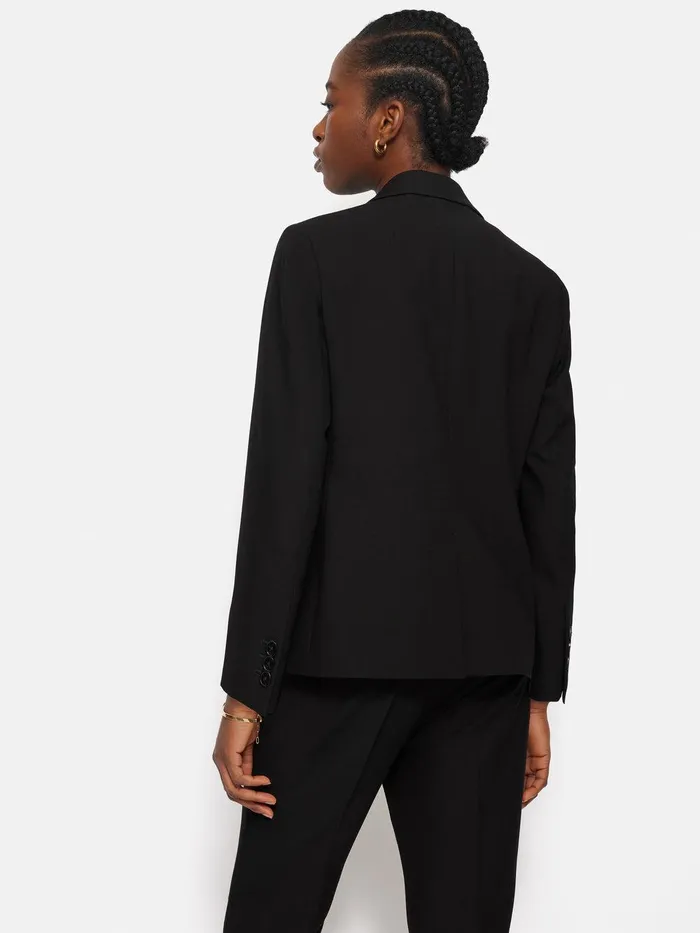 Women Modern Crepe Brook Blazer Black Jigsaw Suits and Tailoring
