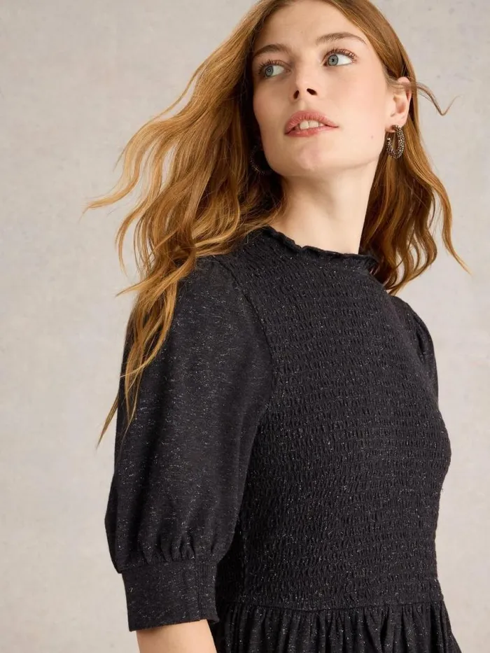 Women Molly Sparkle Jersey Dress Charcoal Grey White Stuff Dresses Women Molly Sparkle Jersey Dress Charcoal Grey White Stuff Dresses