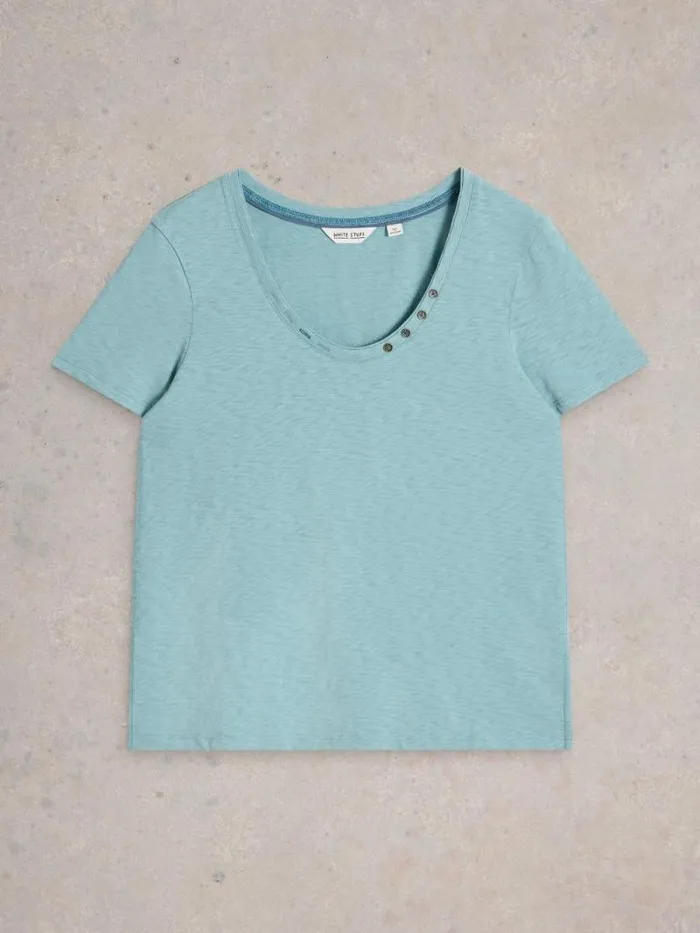 Women NADIA TEE Mid Blue White Stuff Tops and Tees Women NADIA TEE Mid Blue White Stuff Tops and Tees
