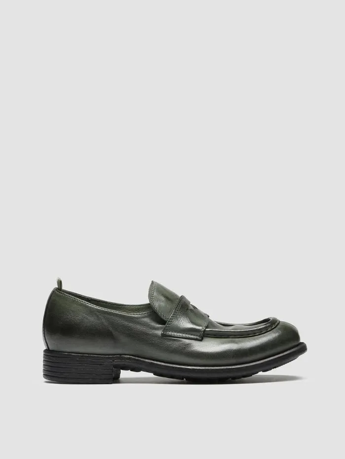 Women Officine Creative Footwear CALIXTE 020 Green Leather Loafers