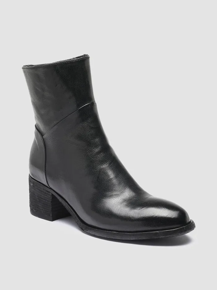 Women Officine Creative Footwear DENNER 107 Black Leather Ankle Boots Women Officine Creative Footwear DENNER 107 Black Leather Ankle Boots