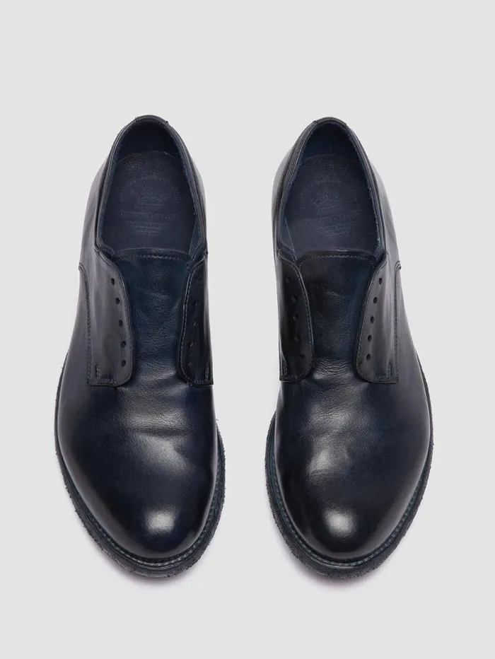 Women Officine Creative Footwear LEXIKON 012 Blue Leather Derby Shoes Women Officine Creative Footwear LEXIKON 012 Blue Leather Derby Shoes