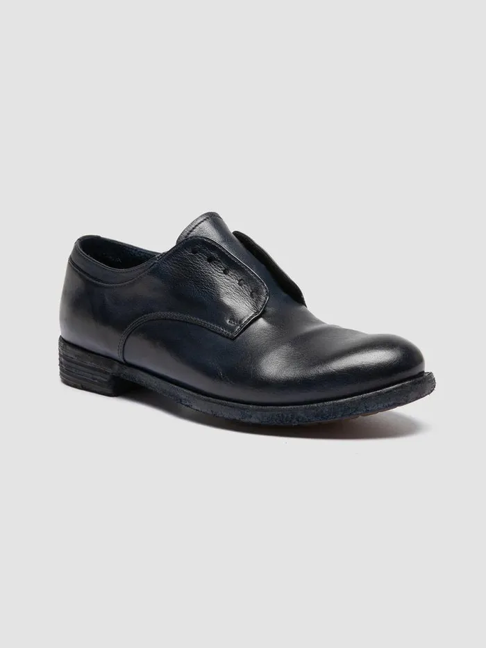 Women Officine Creative Footwear LEXIKON 012 Blue Leather Derby Shoes Women Officine Creative Footwear LEXIKON 012 Blue Leather Derby Shoes