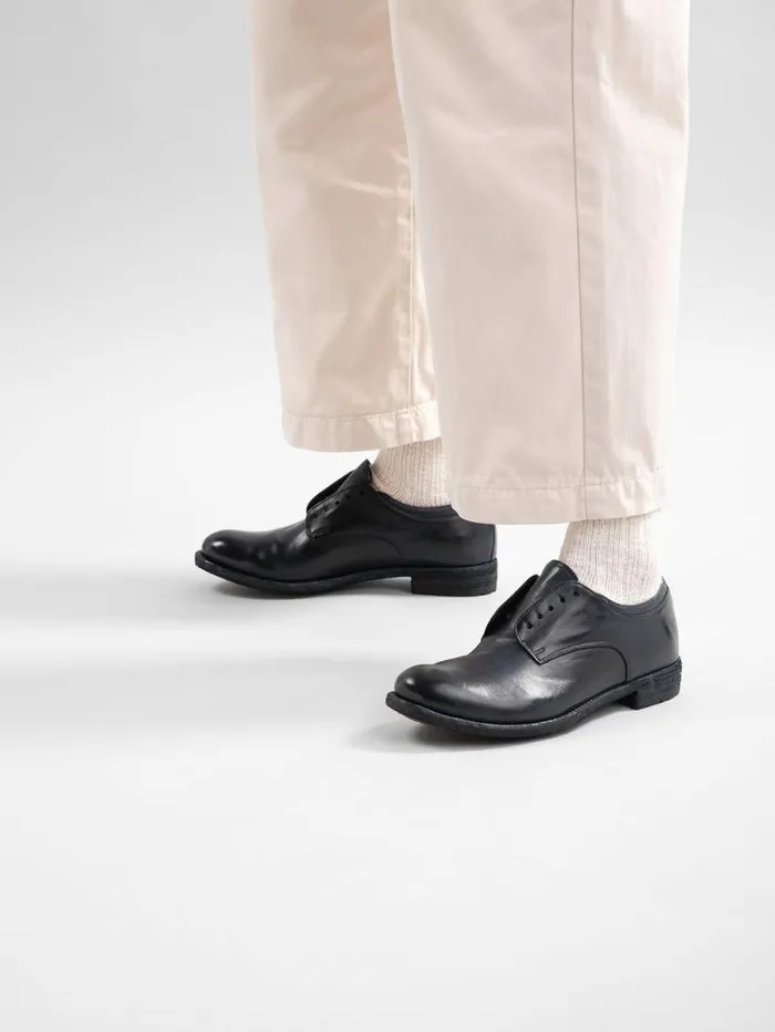 Women Officine Creative Footwear LEXIKON 012 Blue Leather Derby Shoes Women Officine Creative Footwear LEXIKON 012 Blue Leather Derby Shoes