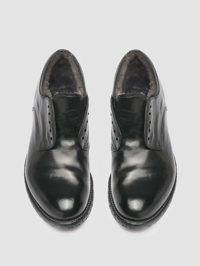 Women Officine Creative Footwear LEXIKON 102 Black Leather Derby Shoes Women Officine Creative Footwear LEXIKON 102 Black Leather Derby Shoes