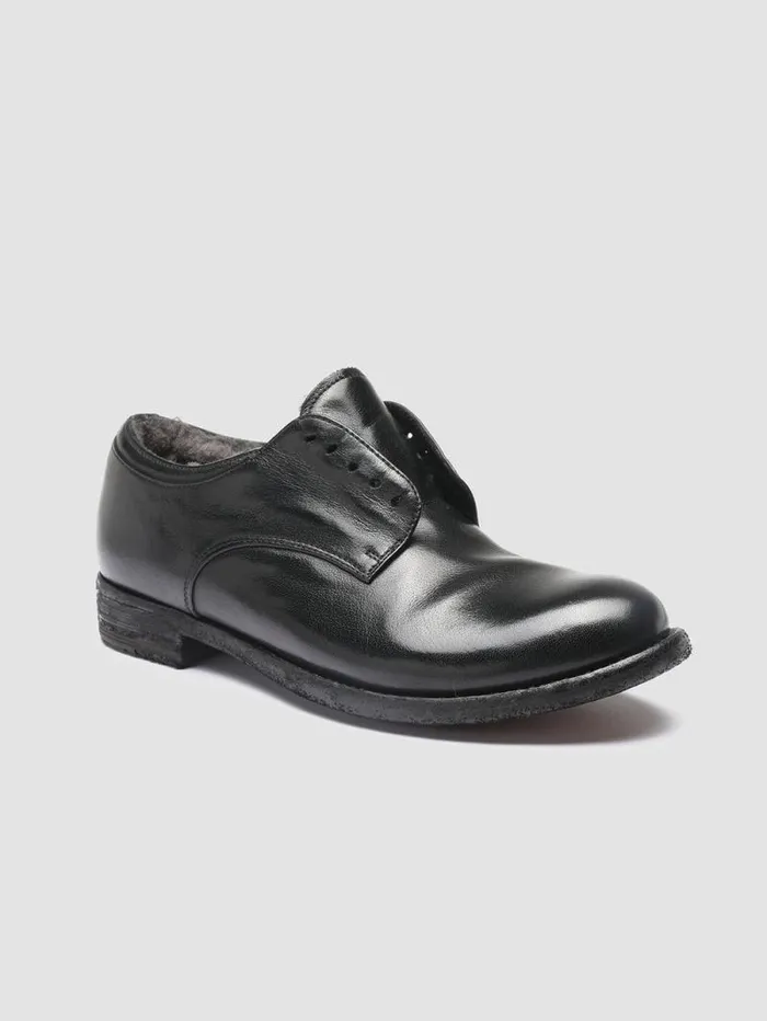 Women Officine Creative Footwear LEXIKON 102 Black Leather Derby Shoes Women Officine Creative Footwear LEXIKON 102 Black Leather Derby Shoes