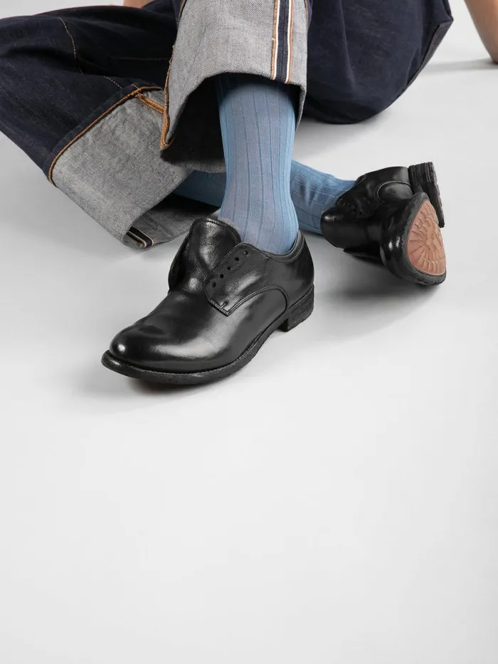 Women Officine Creative Footwear LEXIKON 102 Black Leather Derby Shoes Women Officine Creative Footwear LEXIKON 102 Black Leather Derby Shoes
