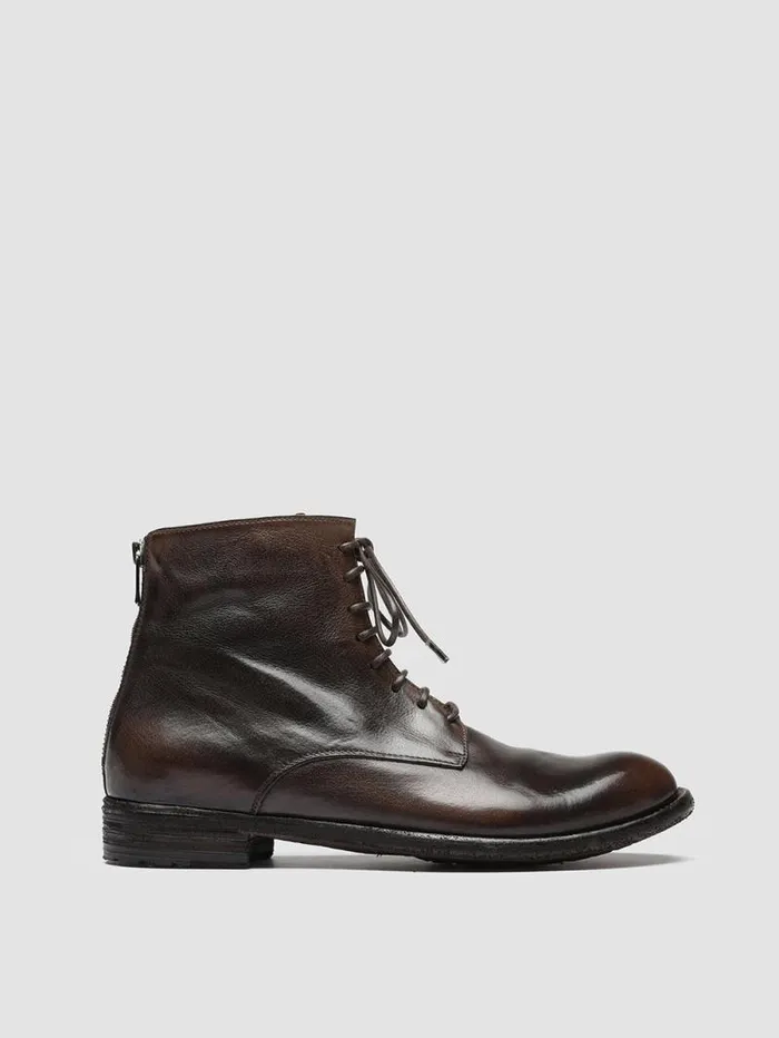 Women Officine Creative Footwear LEXIKON 123 Brown Zipped Leather Ankle Boots