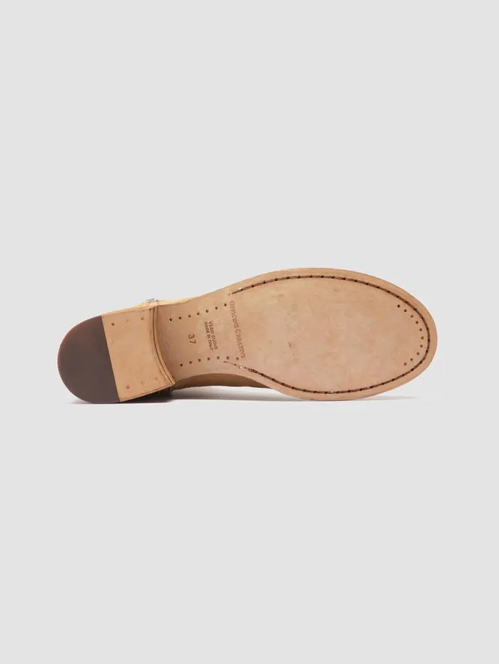 Women Officine Creative Footwear SHANTEL 004 Beige Suede Zipped Boots Women Officine Creative Footwear SHANTEL 004 Beige Suede Zipped Boots