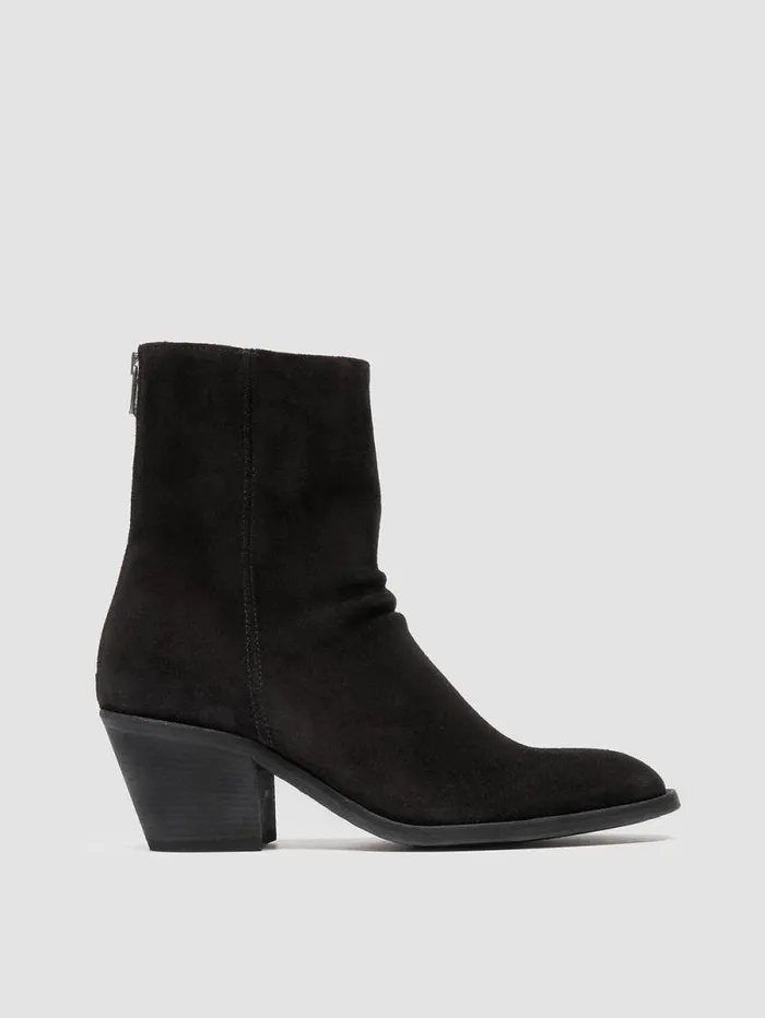 Women Officine Creative Footwear SYDNE 010 Black Suede Zipped Boots