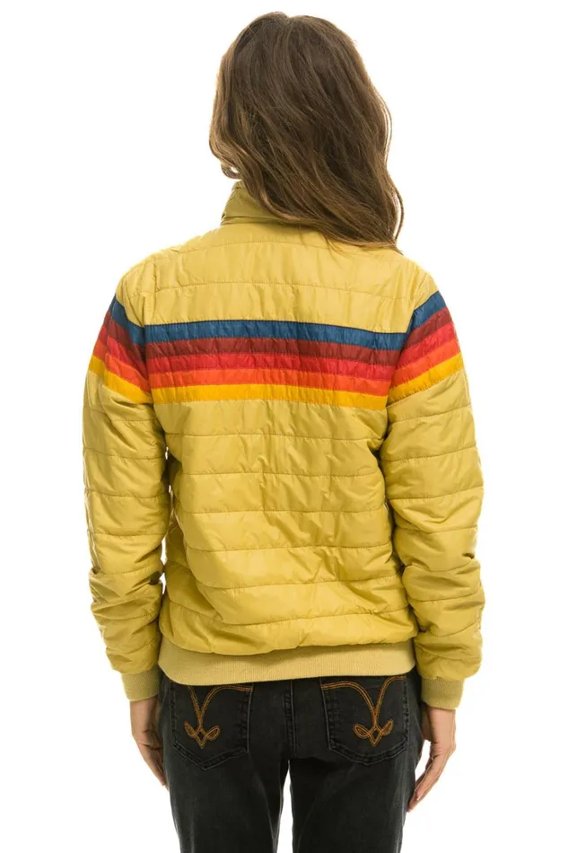 Women Outerwear Aviator Nation 5 STRIPE JACKET 8211 KHAKI Women Outerwear Aviator Nation 5 STRIPE JACKET 8211 KHAKI