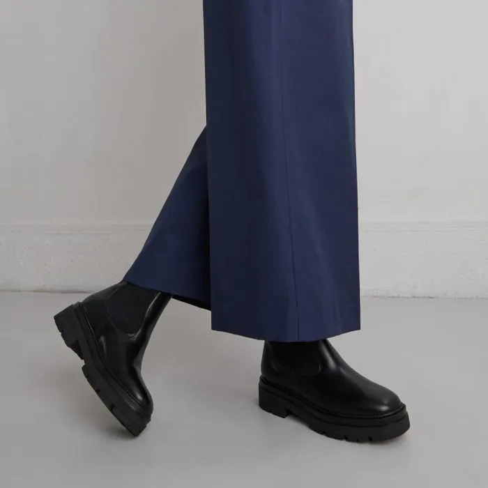 Women Platform Lowboots Black JONAK Ankle Boots Lowboots
