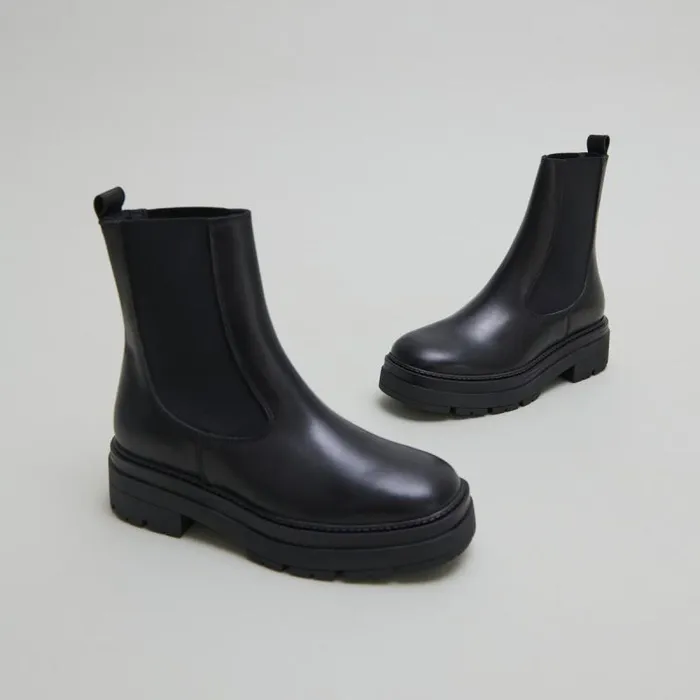Women Platform Lowboots Black JONAK Ankle Boots Lowboots
