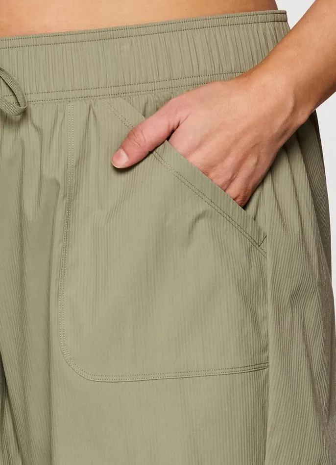 Women Plus Birdie Textured Ankle Pant Olive RBX Active Pants