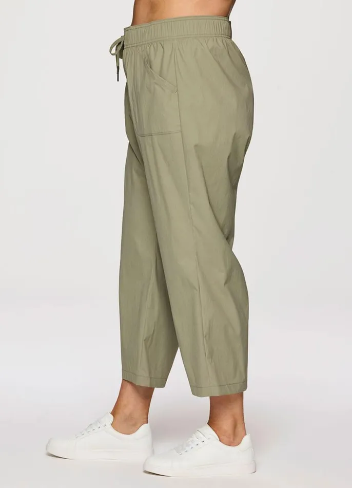 Women Plus Birdie Textured Ankle Pant Olive RBX Active Pants