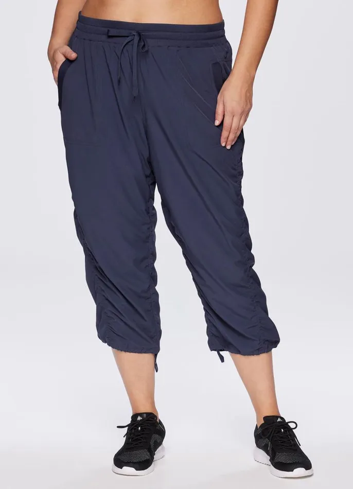 Women Plus Lumen Lightweight Capri Pant Smoke Blue RBX Active Pants