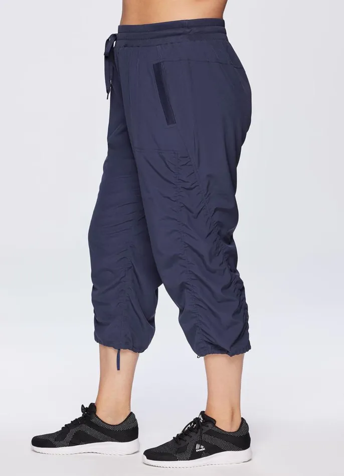 Women Plus Lumen Lightweight Capri Pant Smoke Blue RBX Active Pants