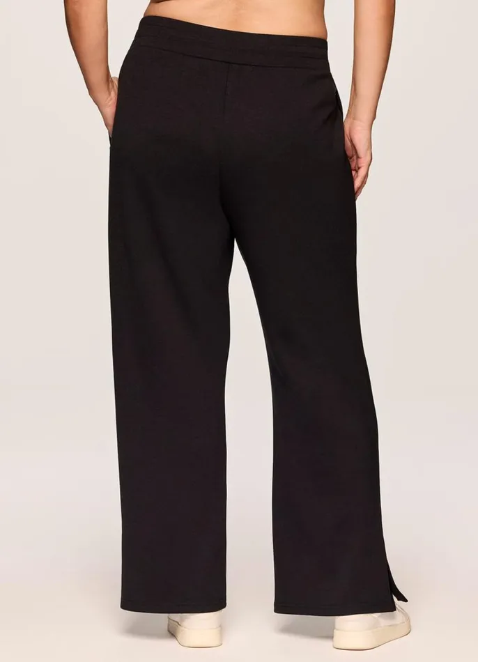 Women Plus Solace Scuba Wide Leg Pant Black RBX Active Pants