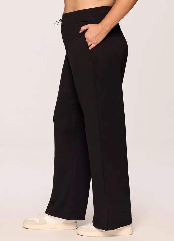 Women Plus Solace Scuba Wide Leg Pant Black RBX Active Pants