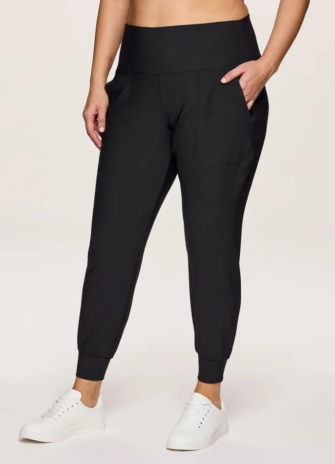 Women Plus Sunday Reset Jogger Black RBX Active Pants