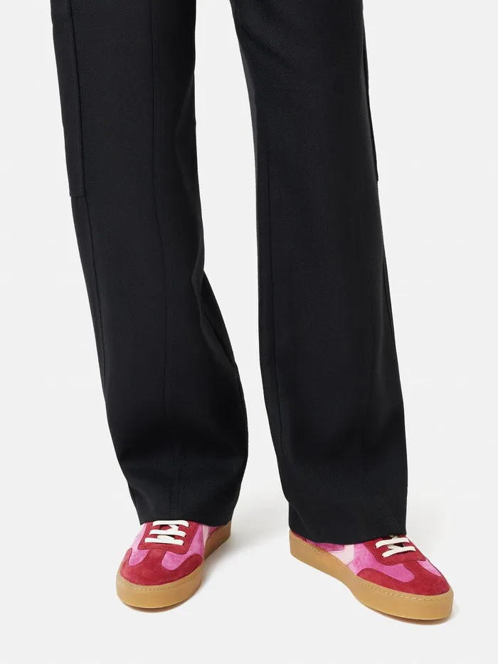 Women Portland Vintage Classic Trainer Pink Jigsaw Flats