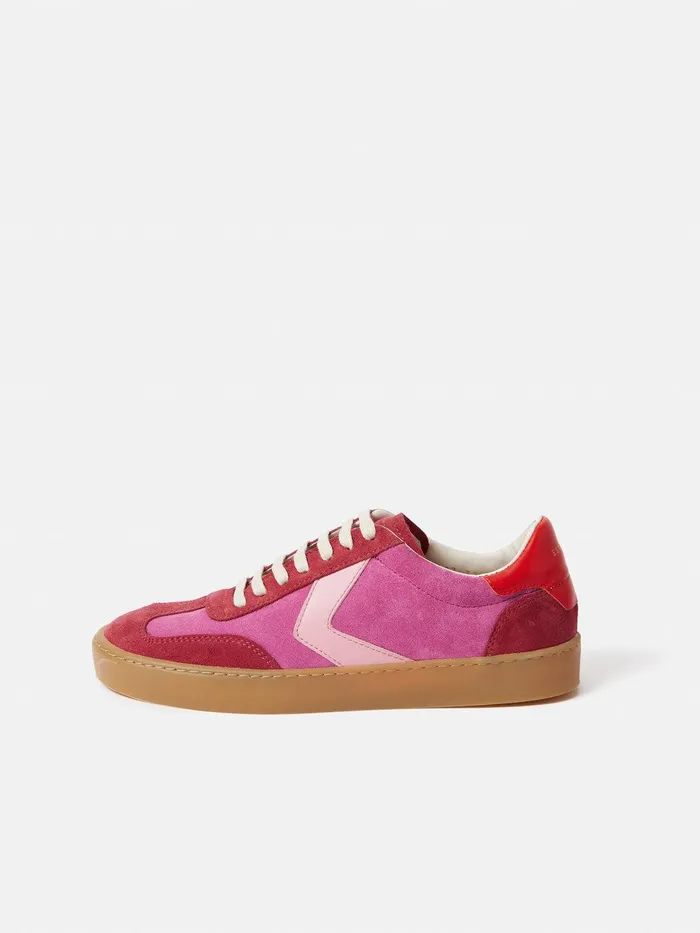 Women Portland Vintage Classic Trainer Pink Jigsaw Flats