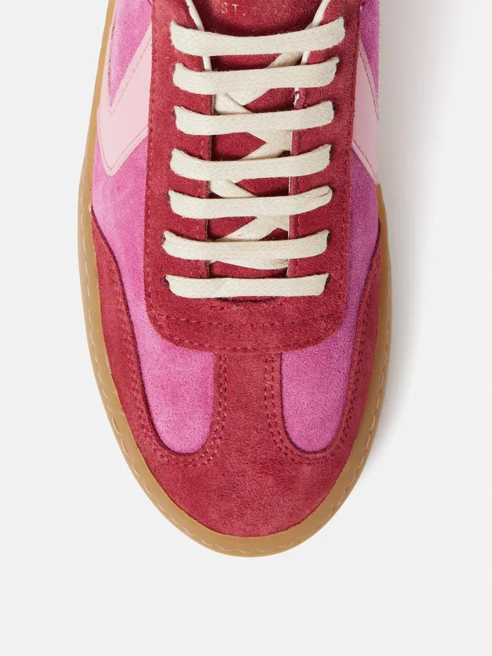 Women Portland Vintage Classic Trainer Pink Jigsaw Flats