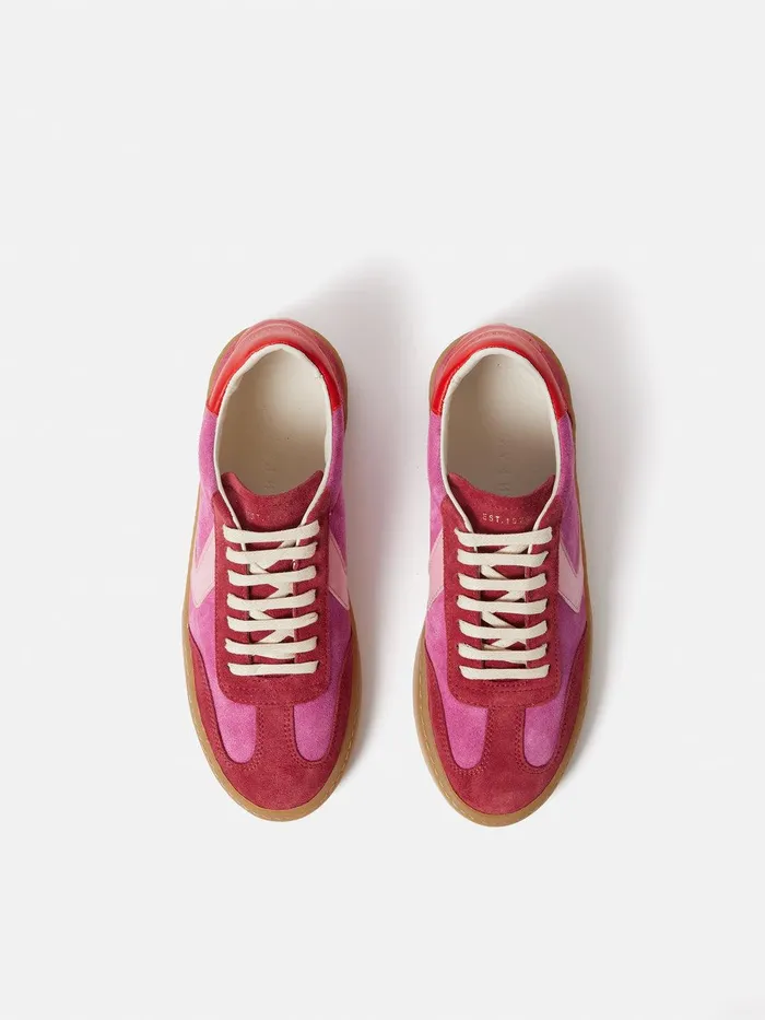 Women Portland Vintage Classic Trainer Pink Jigsaw Flats