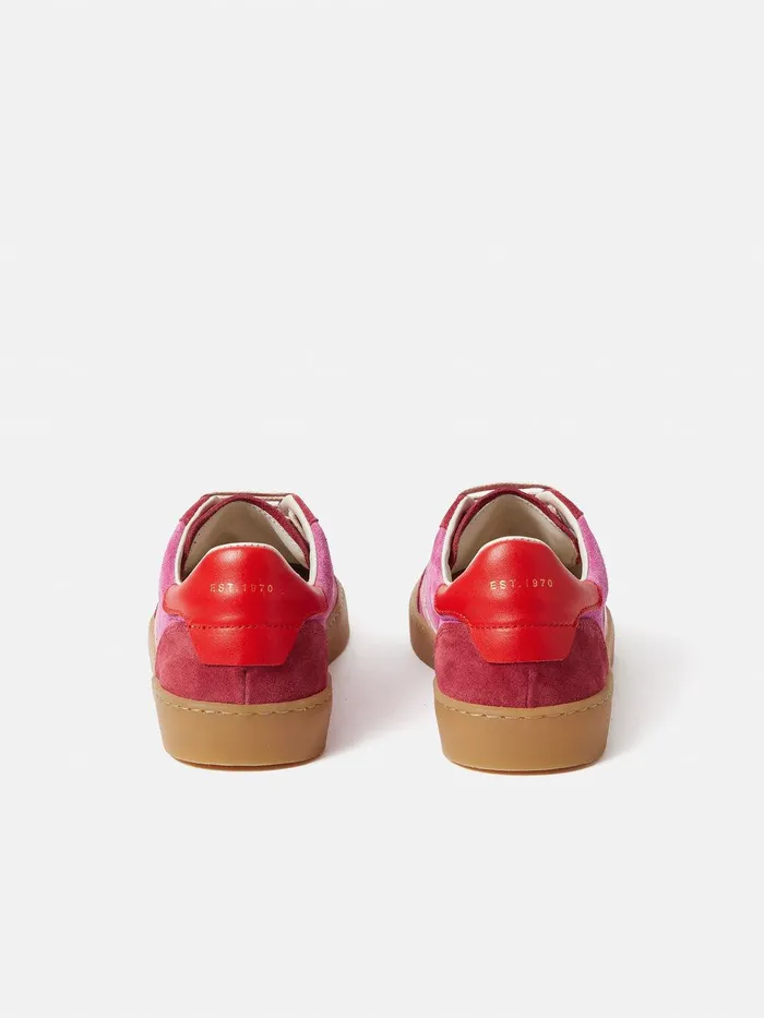 Women Portland Vintage Classic Trainer Pink Jigsaw Flats