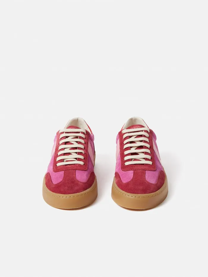 Women Portland Vintage Classic Trainer Pink Jigsaw Flats