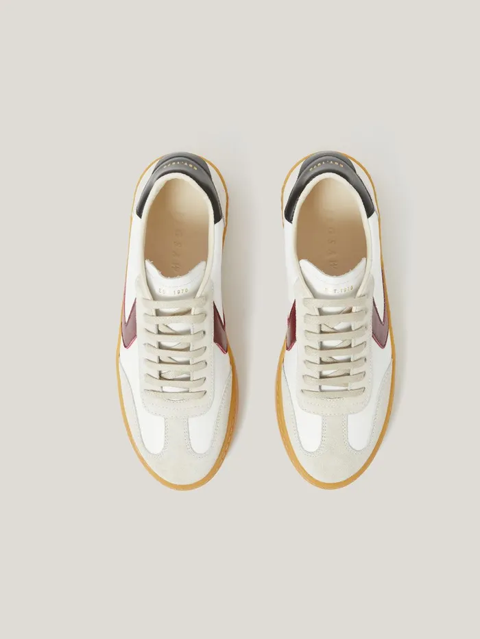 Women Portland Vintage Classic Trainer White Jigsaw Trainers