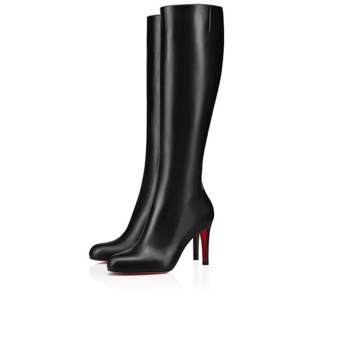 Women Pumppie Botta 85 Mm Boots 8211 Calf Leather 8211 Black Christian Louboutin Boots