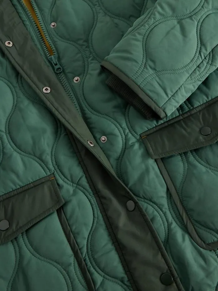 Women Raya Quilted Coat Dark Green White Stuff Coats and Jackets Women Raya Quilted Coat Dark Green White Stuff Coats and Jackets