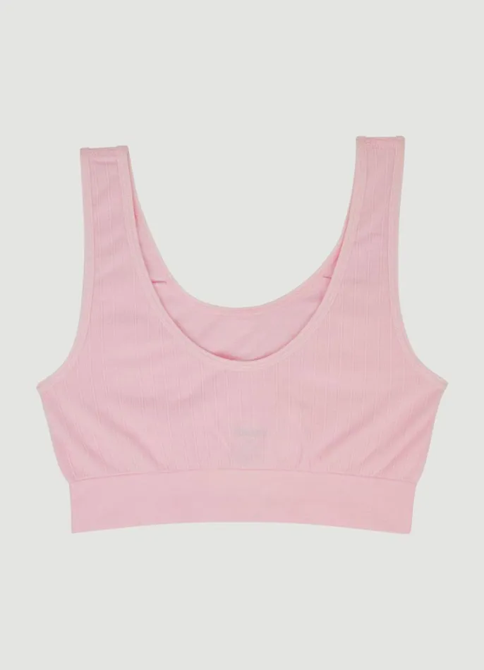 Women Rib Knit Bralette 2Pack Pinkblack RBX Active Sports Bras