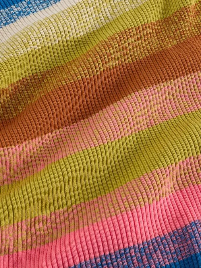 Women RIB STRIPED JUMPER Pink Multi White Stuff Knitwear Women RIB STRIPED JUMPER Pink Multi White Stuff Knitwear