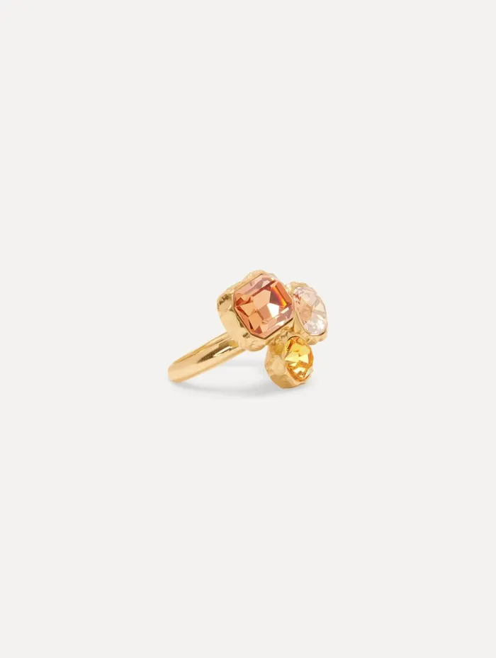 Women Rings Oscar De La Renta Classic Crystal Ring Light Topaz