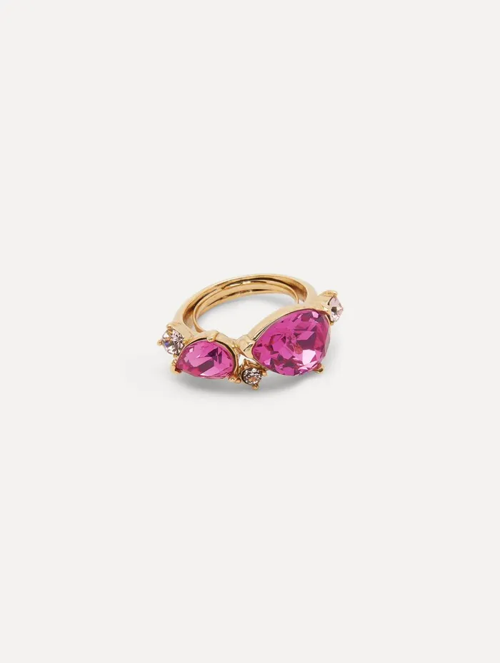 Women Rings Oscar De La Renta Double Pear Ring Rose