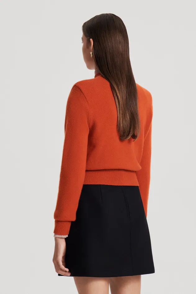 Women Scanlan Theodore CASHMERE CREW SWEATER BURNT Sweaters Women Scanlan Theodore CASHMERE CREW SWEATER BURNT Sweaters