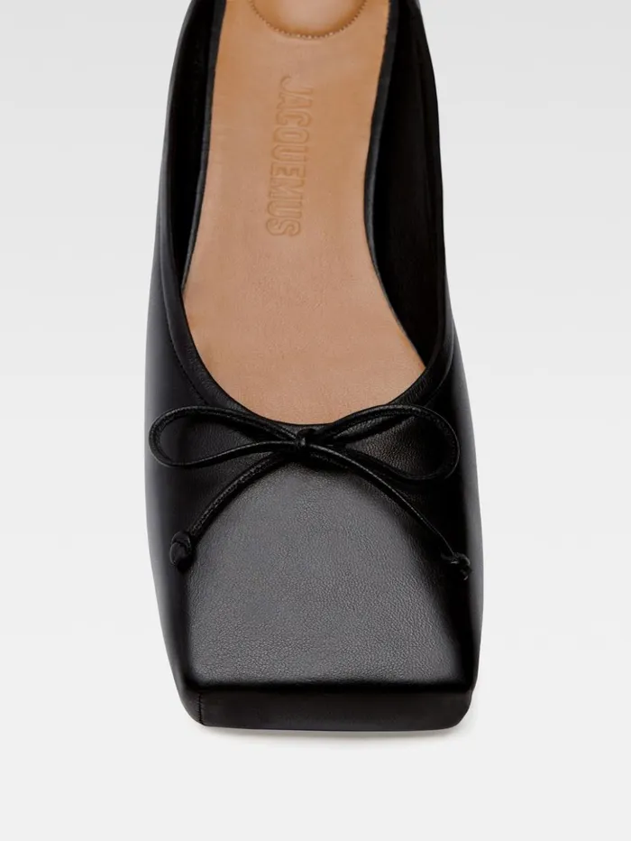 Women Shoes JACQUEMUS The Flat Ballet Mules Black Women Shoes JACQUEMUS The Flat Ballet Mules Black