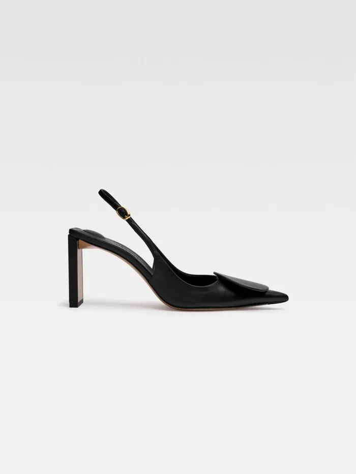 Women Shoes JACQUEMUS The High Duelo Slingbacks Black