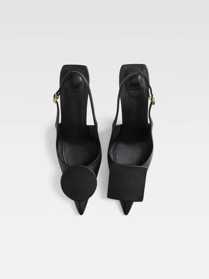 Women Shoes JACQUEMUS The High Duelo Slingbacks Black Women Shoes JACQUEMUS The High Duelo Slingbacks Black