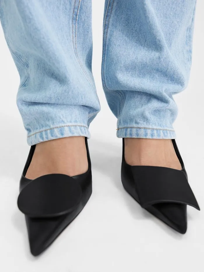 Women Shoes JACQUEMUS The High Duelo Slingbacks Black Women Shoes JACQUEMUS The High Duelo Slingbacks Black