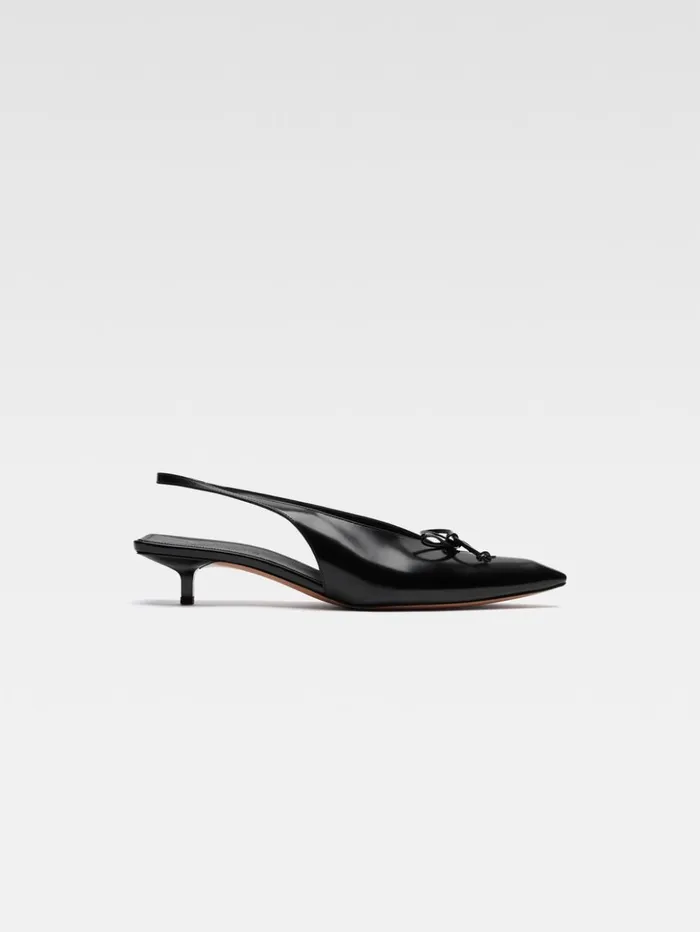 Women Shoes JACQUEMUS The Low Cubisto Slingbacks Black