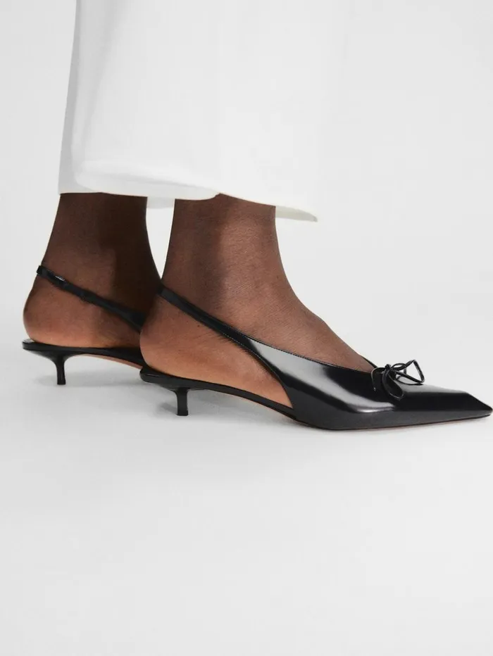 Women Shoes JACQUEMUS The Low Cubisto Slingbacks Black Women Shoes JACQUEMUS The Low Cubisto Slingbacks Black